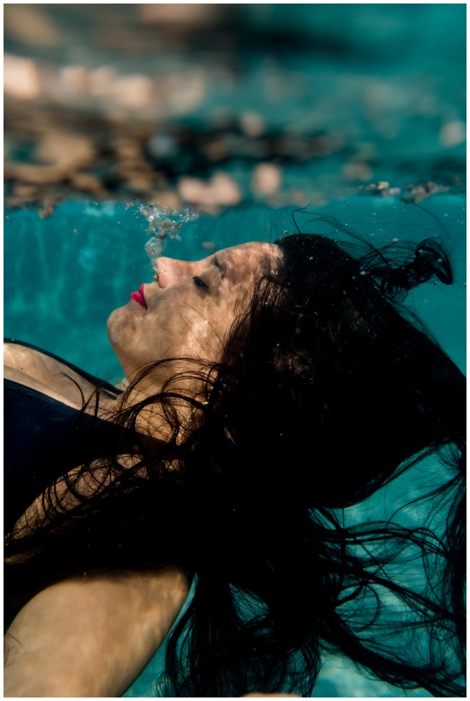 underwater pool portrait