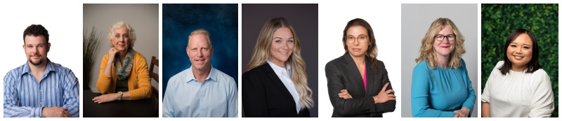 collage of studio headshots